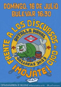 Cartel de la 41ª ed. de la Batalla Naval de Vallekas - 2023