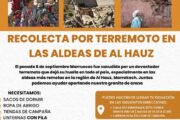 Recolecta por el terremoto de Marruecos - Colectivos de Vallecas organizan una campaña solidaria