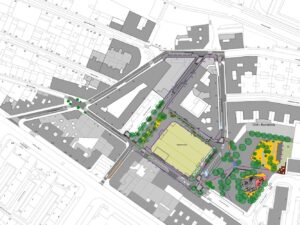 Plano del entorno del Mercado Numancia