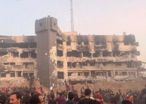 Hospital de Al-Shifa tras los ataques de Israel