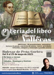 Cartel de la 9ª Edición de la Feria del Libro de Vallecas