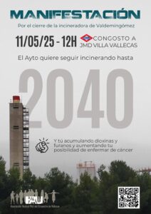 Cartel de la convocatoria de la manifestación para este domingo