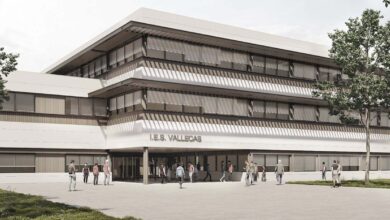 Proyecto de nuevo I.E.S de Vallecas - Propuesta de HXR Arquitectura y Construcción