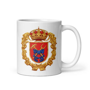 Taza con el Escudo de Vallekas - Glossy blanca